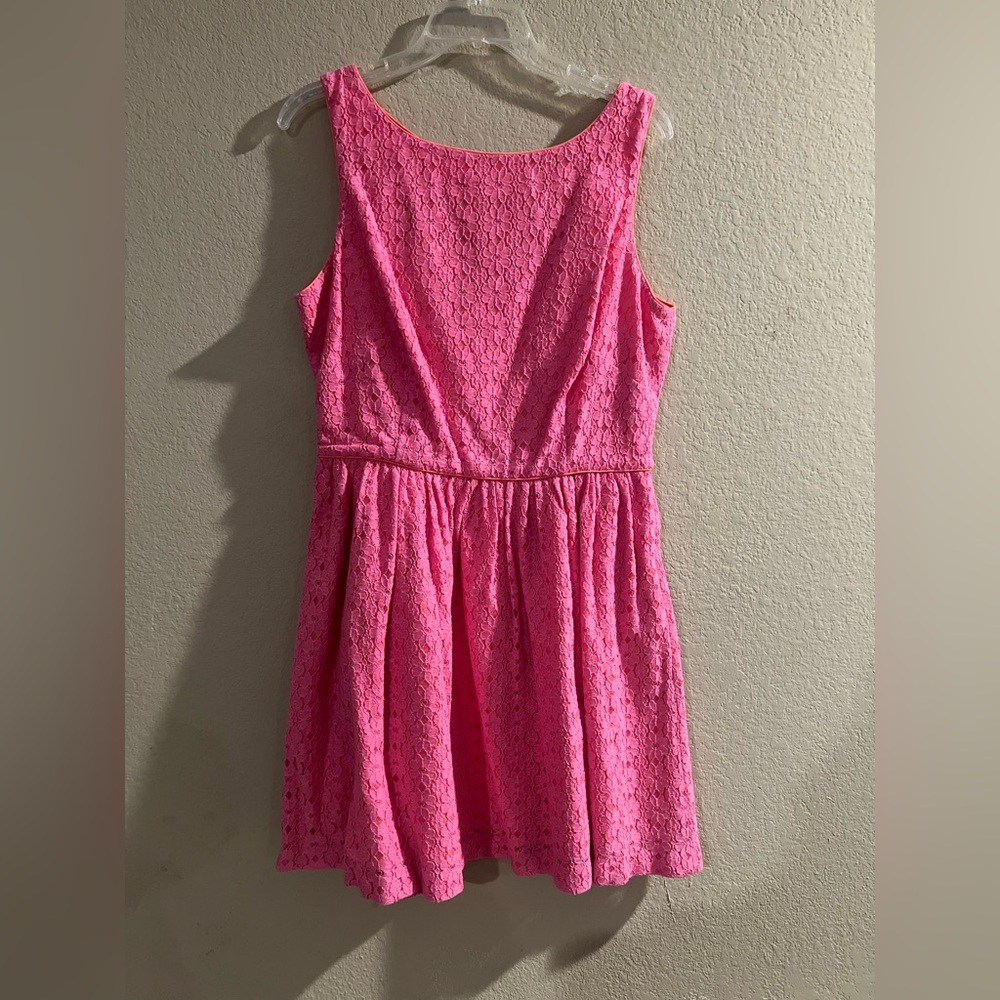 Lilly Pulitzer Vibrant Pink Lace Dress